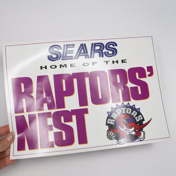Vintage Toronto Raptors Poster Toronto Sun Sears NBA Basketball Sports 90s - Picture 4 of 7
